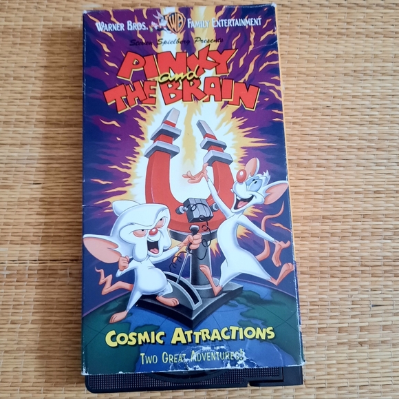 Pinky And The Brain- Christmas, Cosmic Attractions, World Domination Tour- VHS - Picture 4 of 8